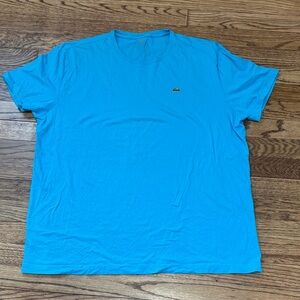 Lacoste Men's Blue/green Short Sleeve Tee XXXL/8